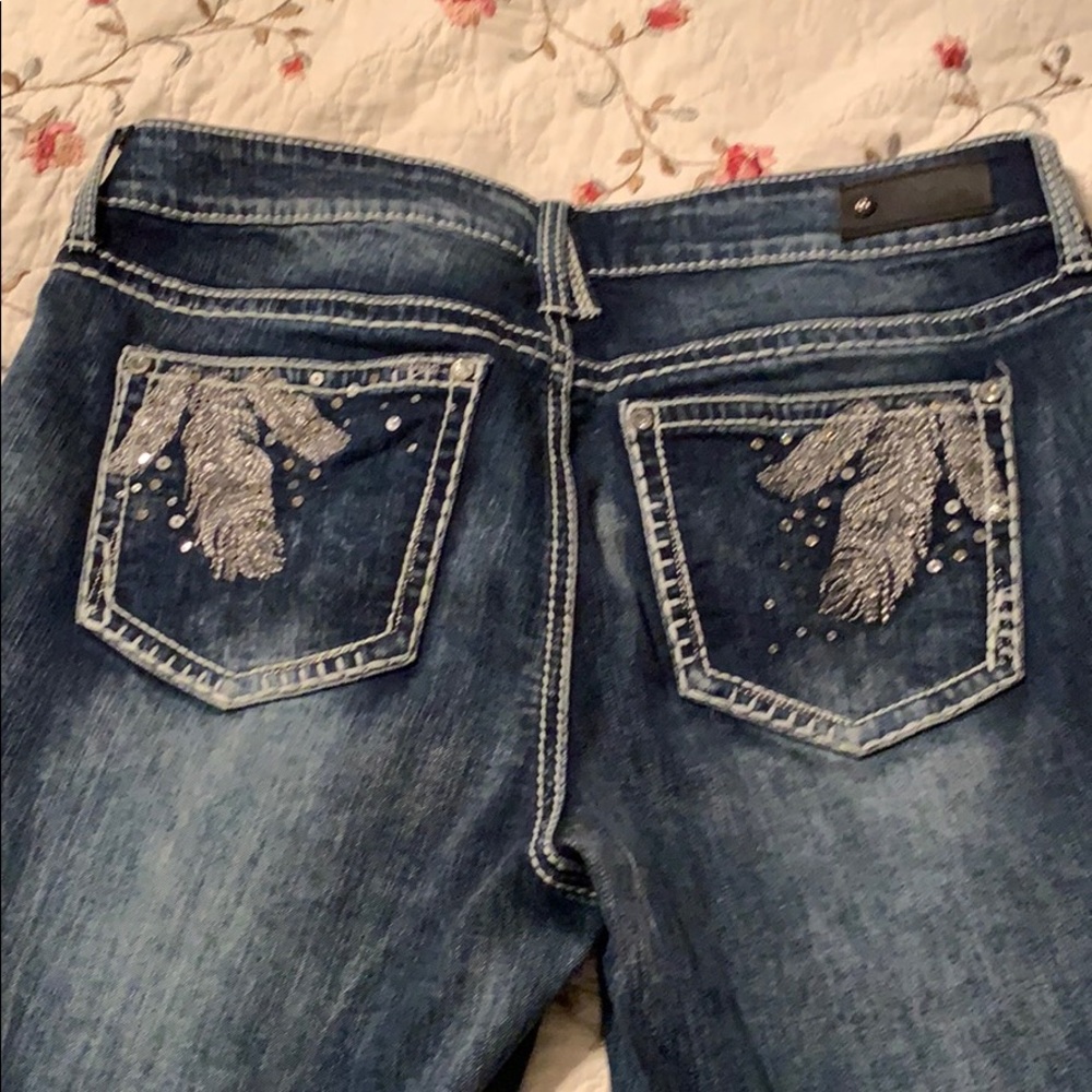 Antique rivet jeans